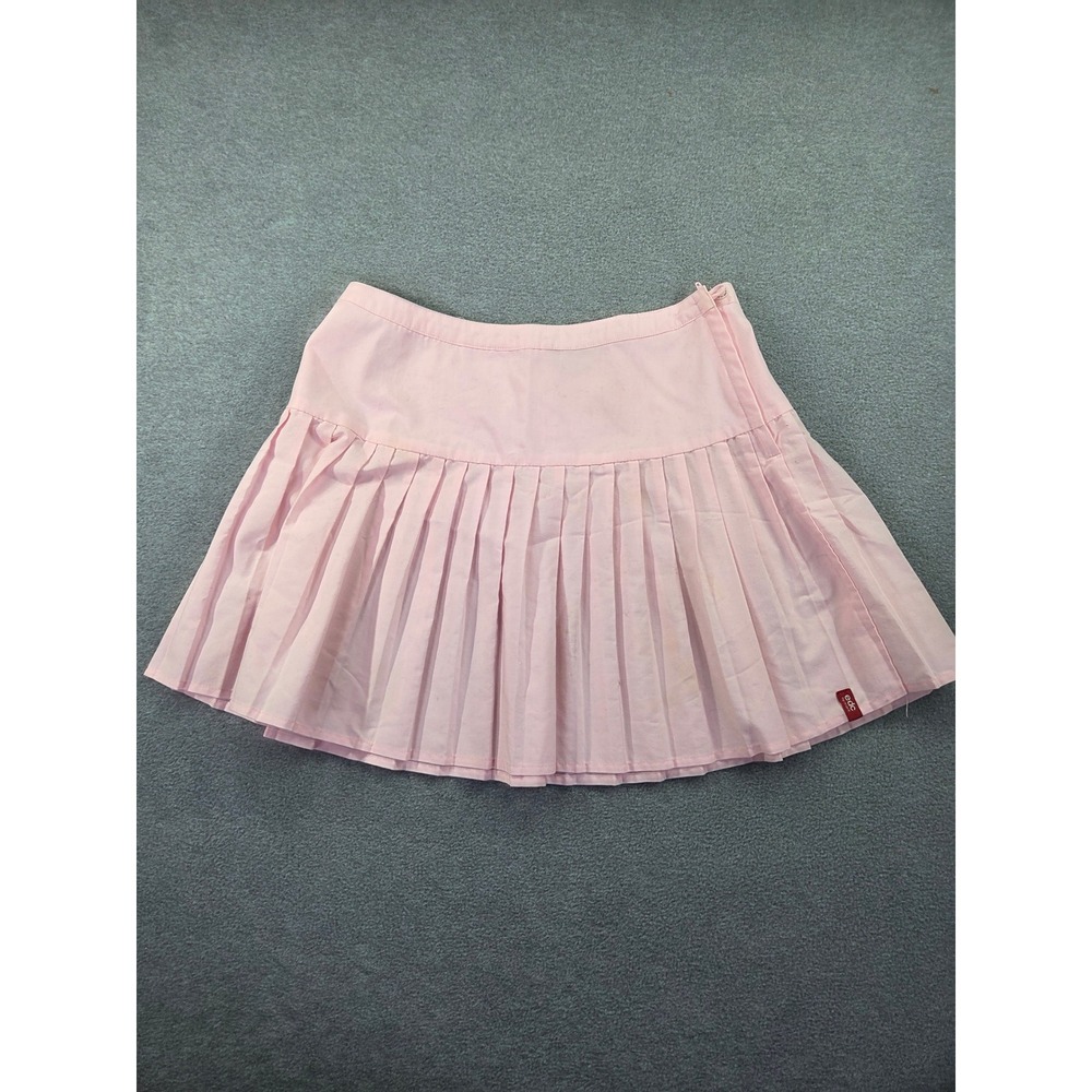 edc by esprit Womens Pleated Mini Skirt Size 1 Pink Preppy Y2K